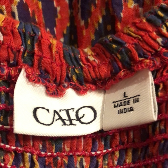 Cato Skirts Cato L Multi Color Lined Broom Stick Skirt 4 Waist Band